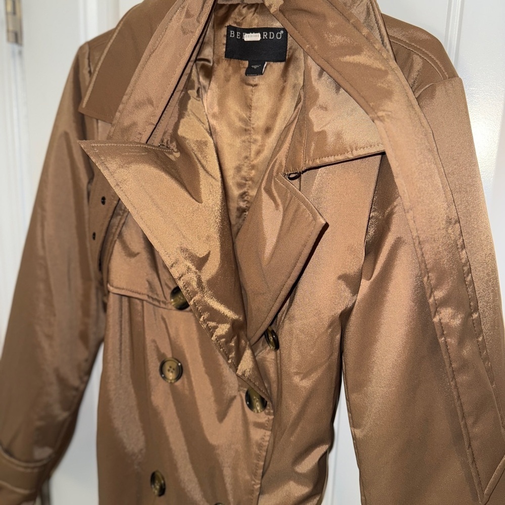 Bernardo Tan Belted Trench Coat New NWT - Picture 6 of 11